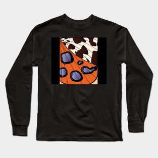 Butterfly Wing Collection -OrangeBrownMoth Long Sleeve T-Shirt